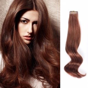 Two packs Tape-in hair extensions Auburn 18in